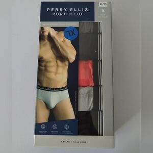 Men's Perry Ellis Portfolio Briefs Pack of 5 Size XL / TG nwot